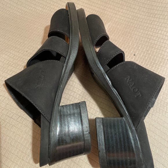 Naot Shoes Naot Women Slip On Black Sandals 55 Poshmark